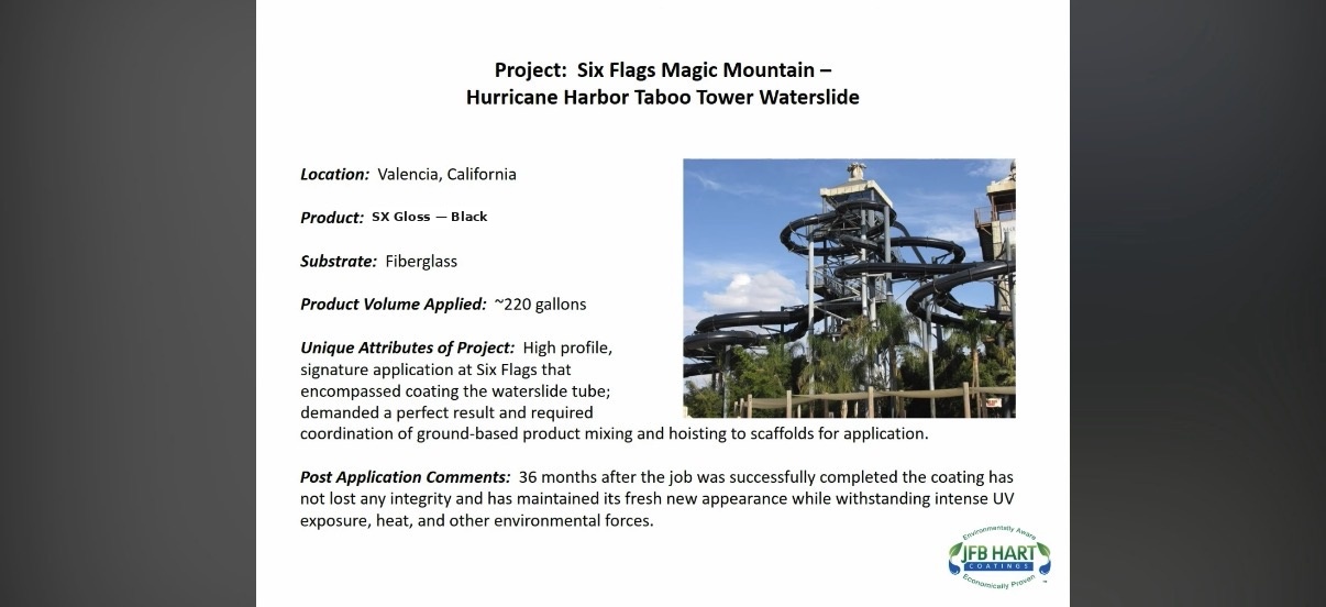 Six Flags Hurricane Harbor Waterslide