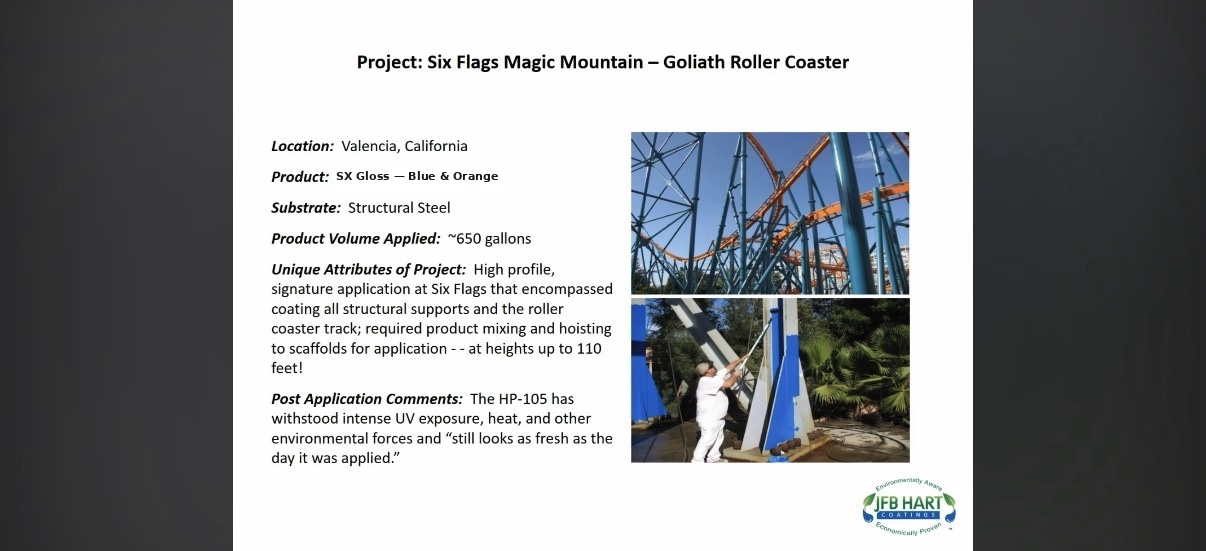 Six Flags Goliath Roller Coaster