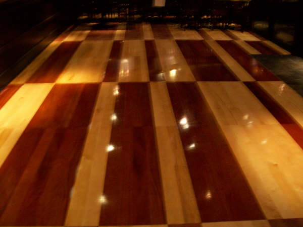 BJ's Restaurant vinyl plank floor coating