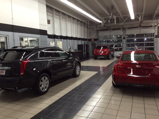 Cadillac Dealership showroom floor coating