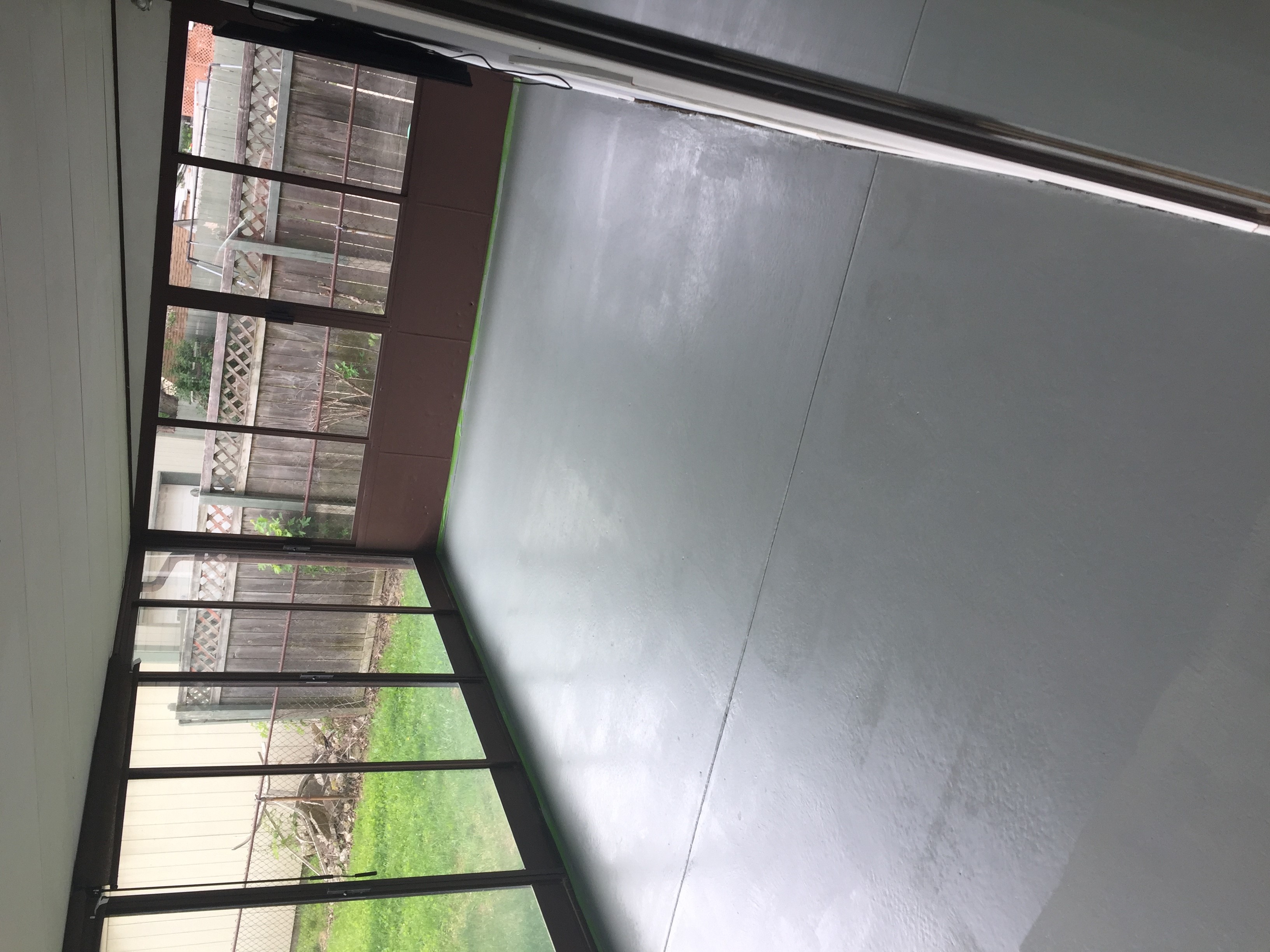 Concrete floor after SX Satin Gray coating