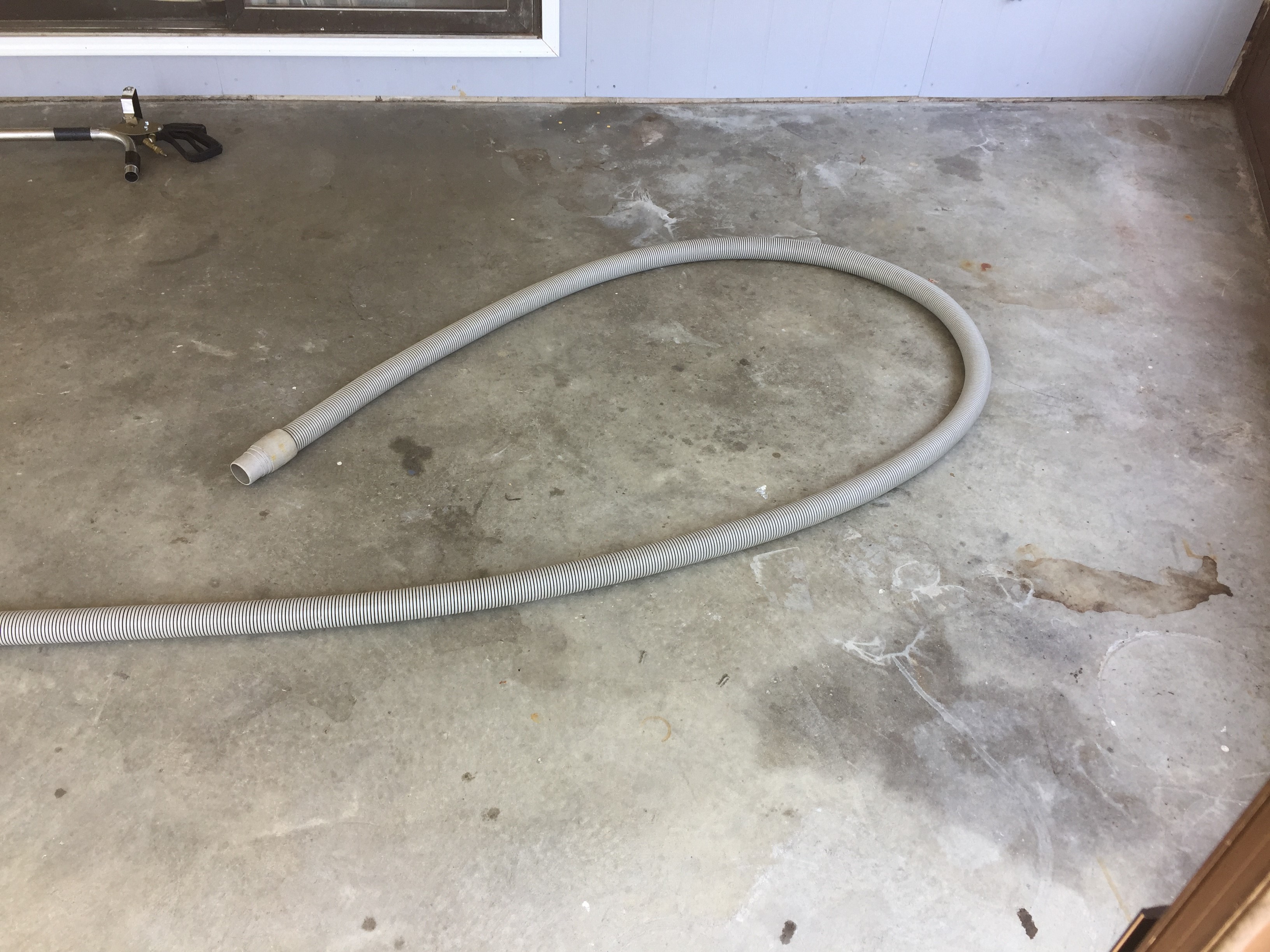 Concrete floor before coating