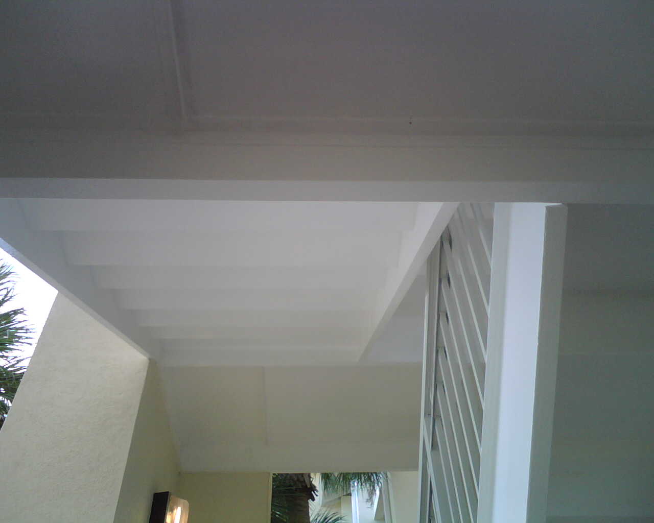 Condominium complex staircase stucco EIFS surface coating