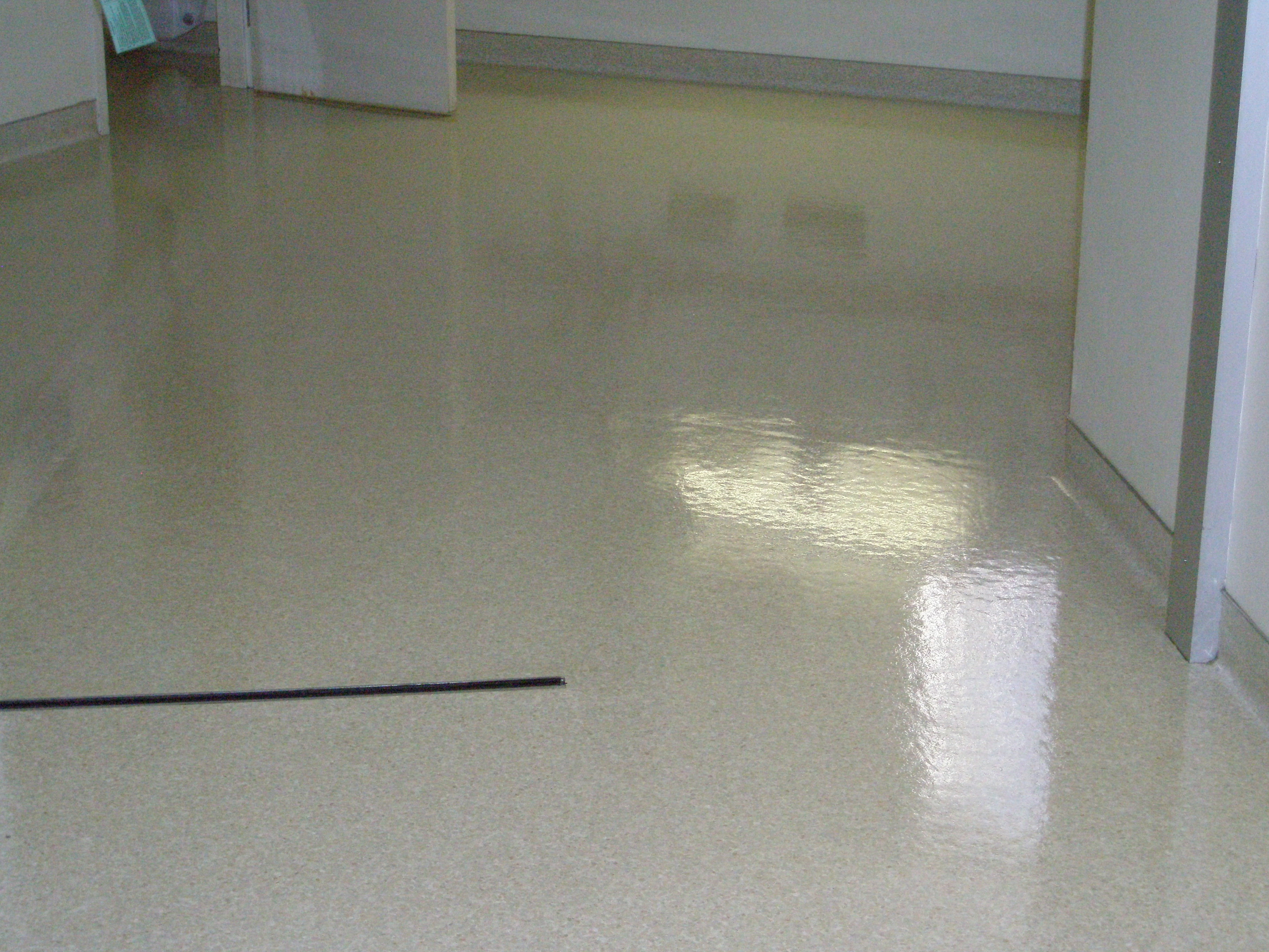 Denver Sodexho Hospital vinyl sheet floor coating