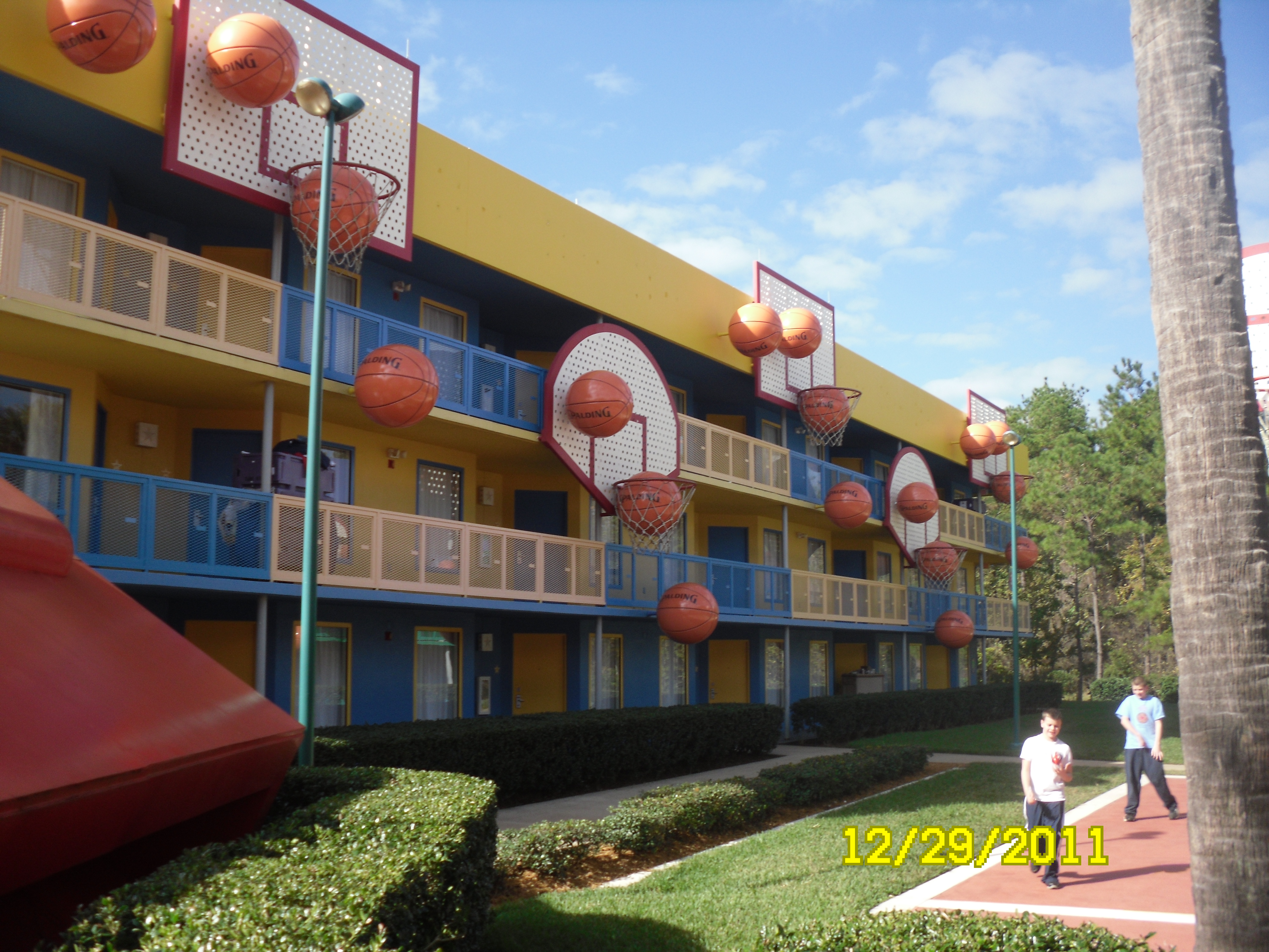 Disney All-Star Hotel fiberglass basketball decoration coating