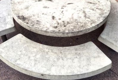 Fiberglass surface before coating