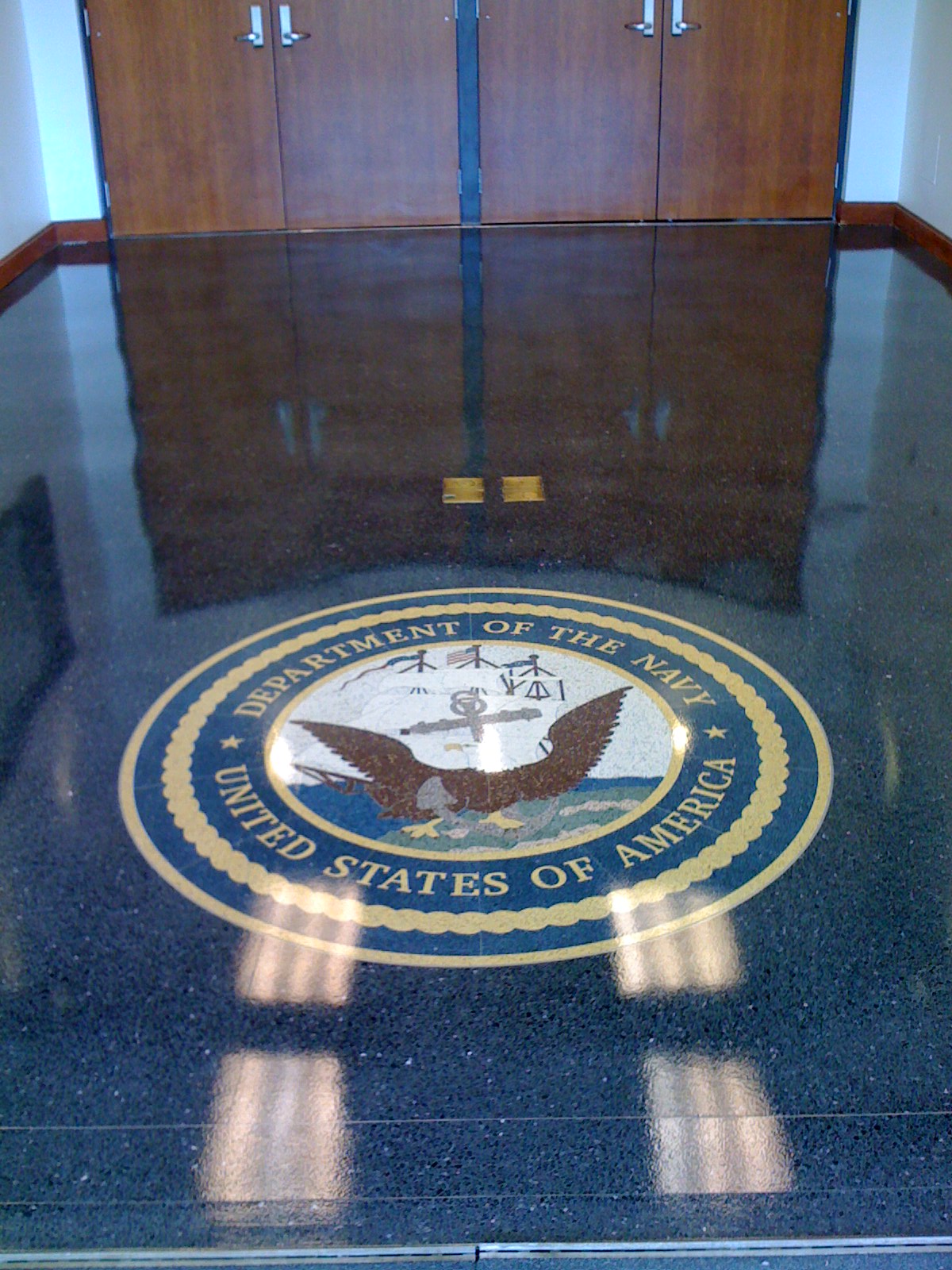 Great Lakes Naval Base terrazzo floor coating