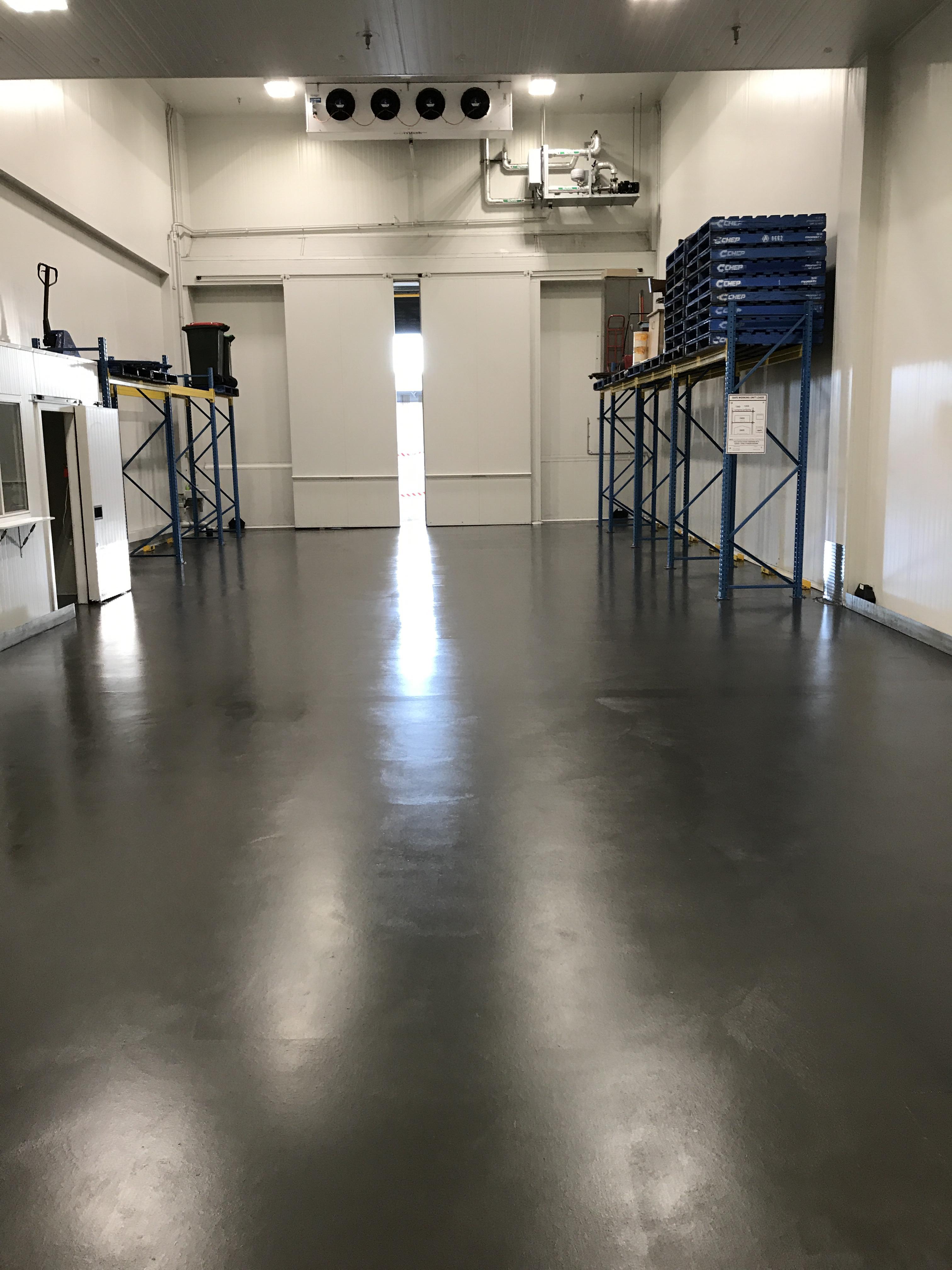 Melbourne Markets facility floor after coating