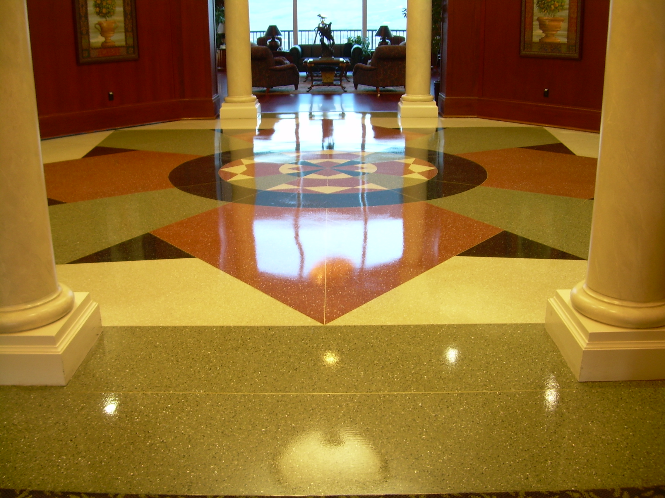 Rogue Valley Manor senior living terrazzo floor coating