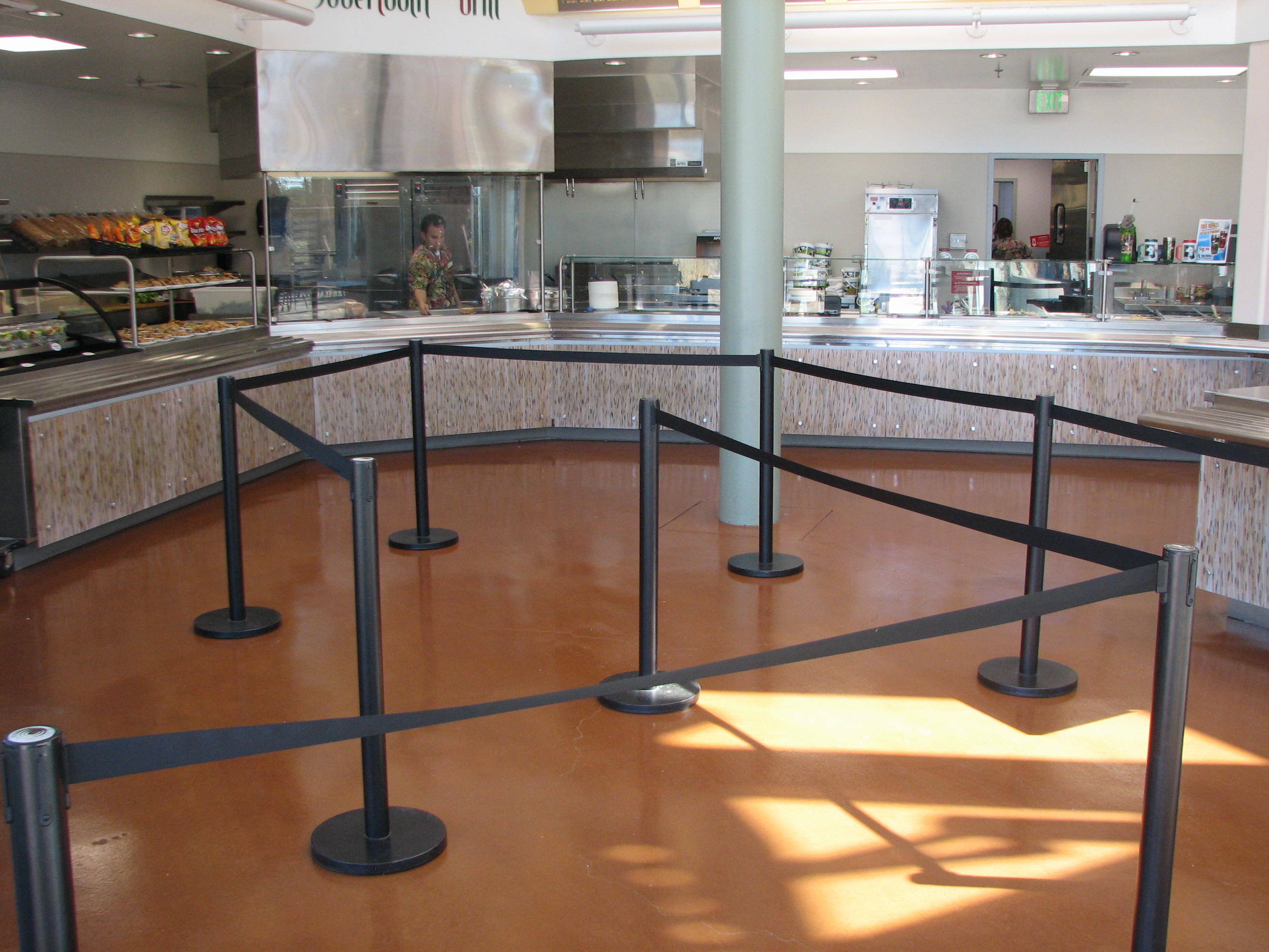 San Diego Zoo cafeteria concrete floor coating