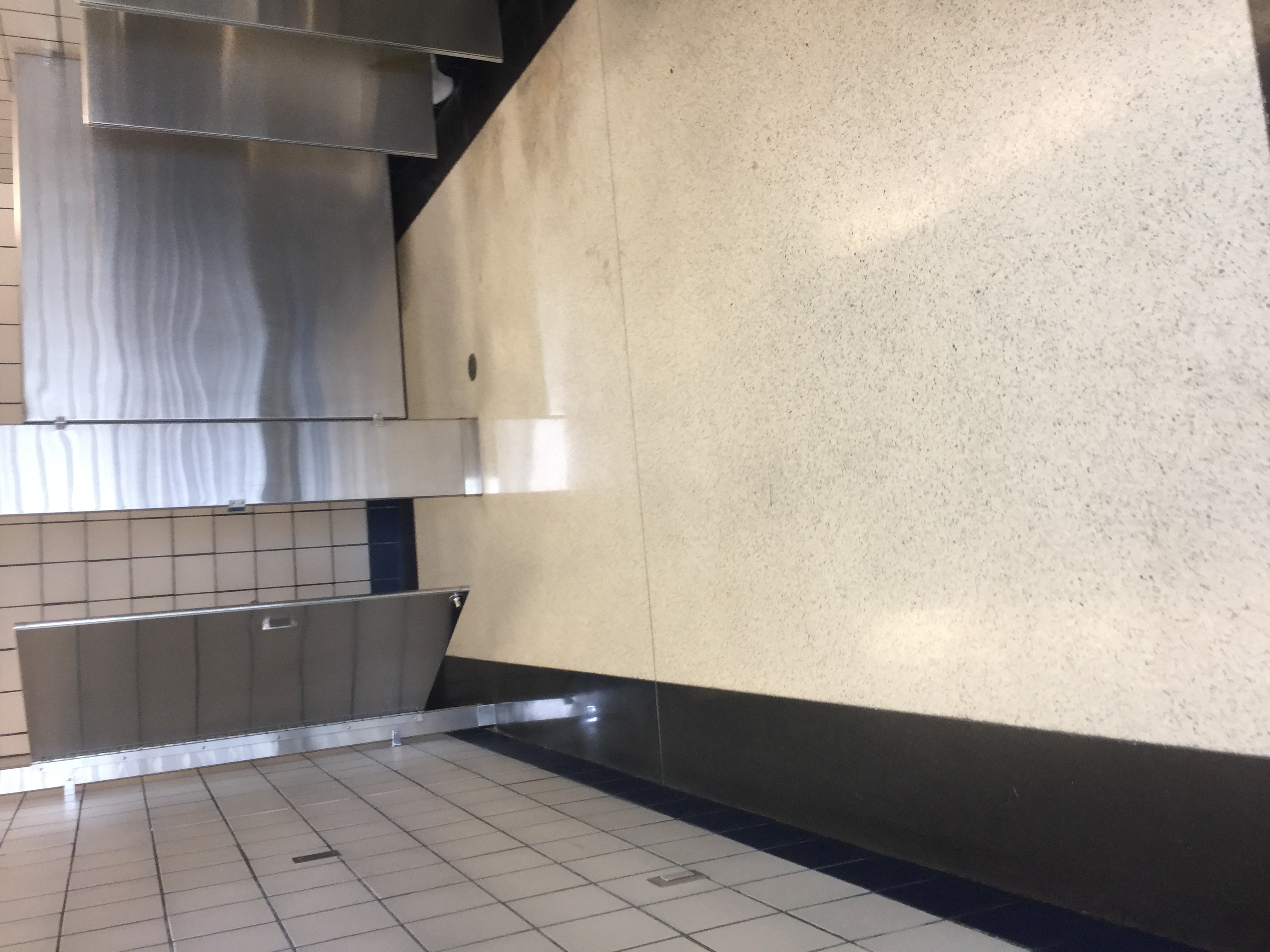 South Bend Airport terrazzo before coating