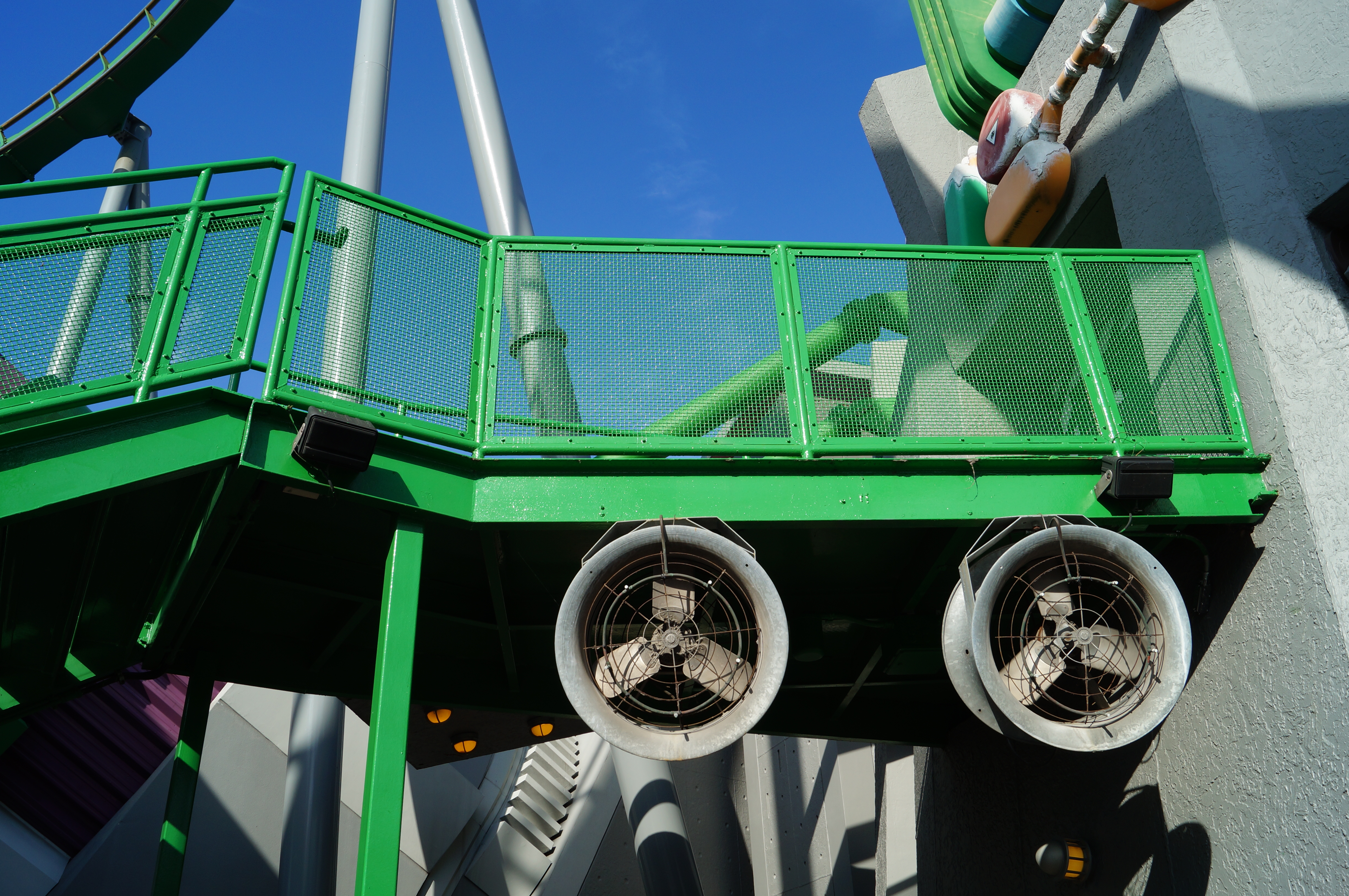 Hulk roller coaster structural steel coating Universal Studios